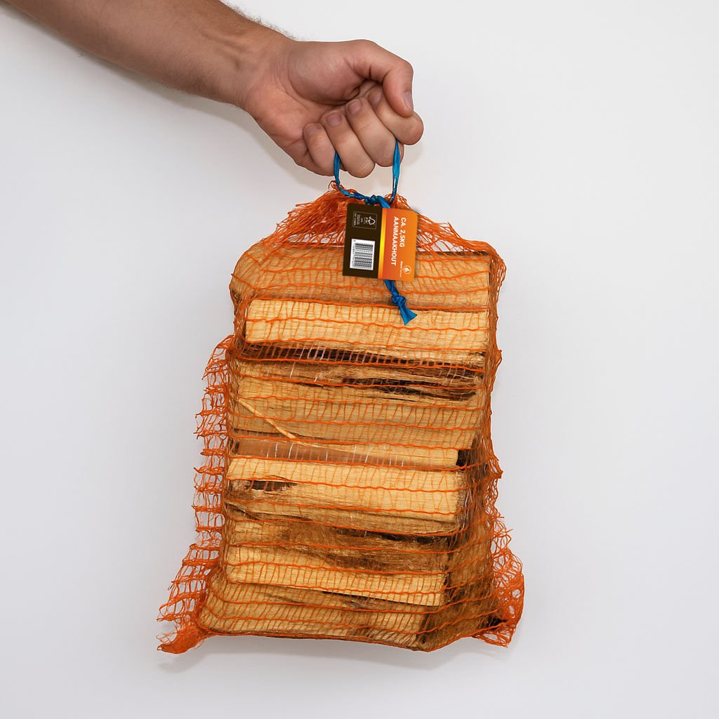 Produktansicht 5 zu Anzündholz von Giant Flames – Anzündholz FSC Netzsäcke 12.5L
