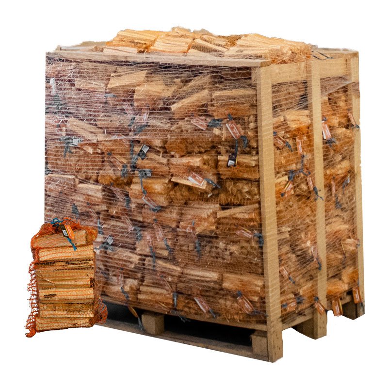 Produktansicht 4 zu Anzündholz von Giant Flames – Palette Anzündholz 96 Netzsäcke x 12.5L (1200L)