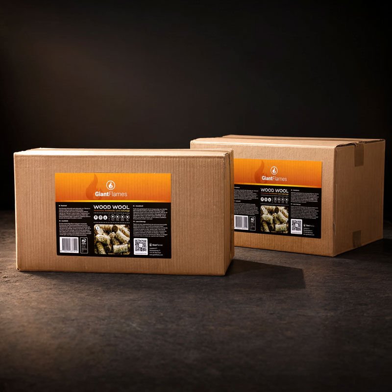 Produktansicht 2 zu Anzündwolle von Giant Flames – Anzündwolle Box ca 415 Einheiten (5kg)