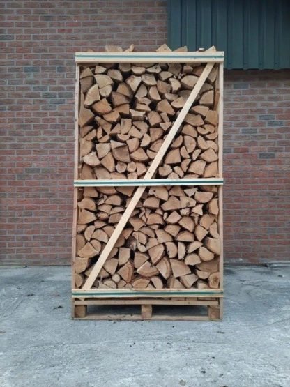 Produktansicht 1 zu Brennholz – 2 XXL-Paletten à 2,0 RM = 4,0 Raummeter gesamt, ca. 25 cm, Kammergetrocknet – Vorratsvariante