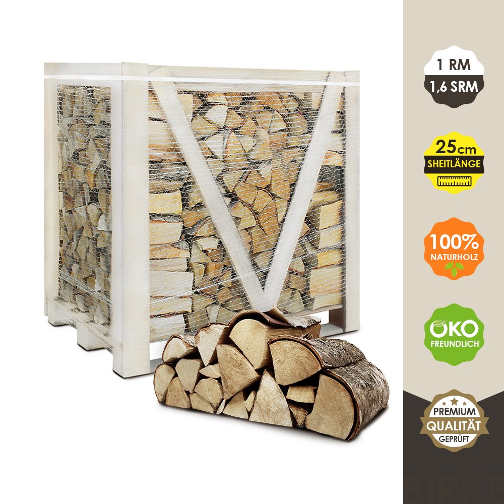 Produktansicht 2 zu Brennholz – Birke 1,6 SRM / 1 RM Trocken 25 cm