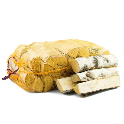 Brennholz-Kaminholz in ausgewählter Ausführung – Brennholz Birke 28cm, ofenfertig, 36 x 40l Sack, ca. 1,1RM – Produktansicht