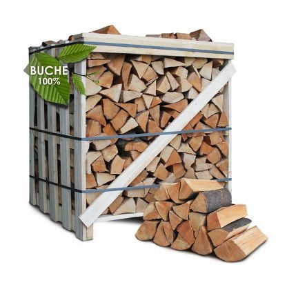Produktansicht 1 zu Brennholz – Premium Brennholz Buche kammegetrocknet 1,6 SRM / 1 RM Scheitlänge 25 cm
