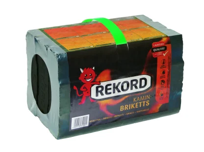 Briketts in ausgewählter Ausführung – Rekord Kaminbriketts Kohle 10 kg Braunkohle Bündelbriketts Brennstoffe – Produktansicht