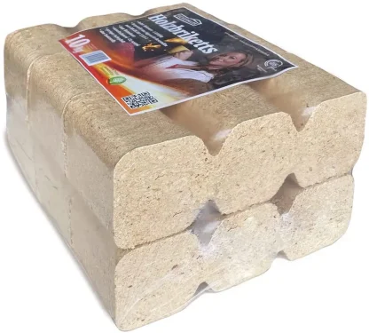 Briketts in ausgewählter Ausführung – Uckermark Holzbriketts – 2 Pakete, 6 je Paket (20 kg) – Produktansicht