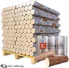 Produktansicht 1 zu Buche-Eiche-Holzbriketts – 96 x 10 kg, 960kg, auf Palette