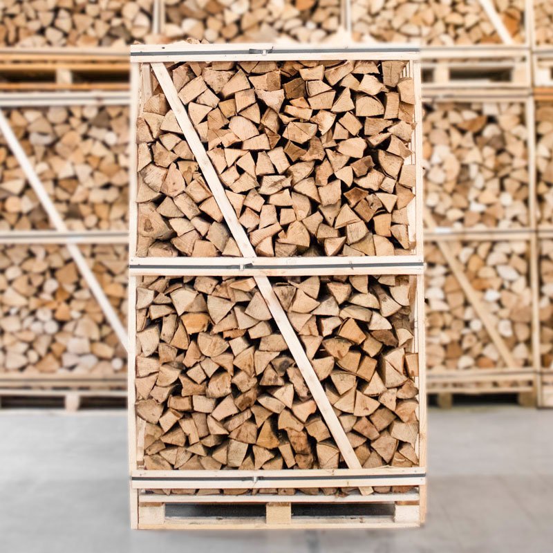 Produktansicht 4 zu Buche Kaminholz – Palette Kammergetrocknetes gespalten Buchen Brennholz 25 cm