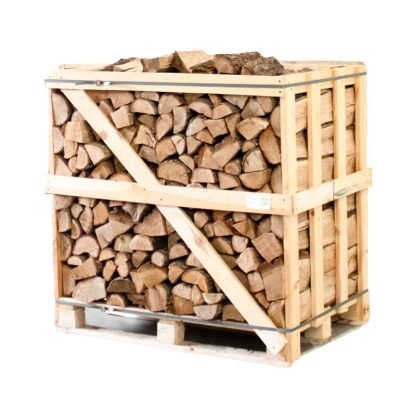 Produktansicht 1 zu Eiche Kaminholz – Halbe Palette kammergetrocknetes gespalten Eiche Brennholz 25cm