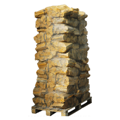 Produktansicht 1 zu Eiche Kaminholz von Giant Flames – 88 Netze Kammergetrocknetes gespalten Eiche Brennholz 25cm
