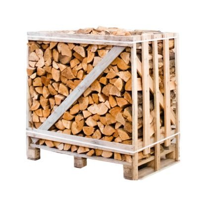 Produktansicht 1 zu Erle Kaminholz – Halbe palette kammergetrocknetes gespalten Erle Brennholz 25cm