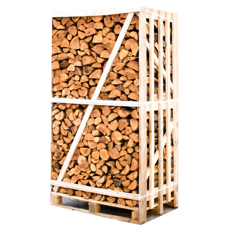 Produktansicht 1 zu Erle Kaminholz – Palette kammergetrocknetes gespalten Erle Brennholz 25cm