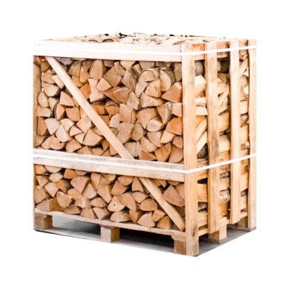 Produktansicht 1 zu Esche Kaminholz – Halbe Palette kammergetrocknetes gespalten Esche Brennholz 25cm