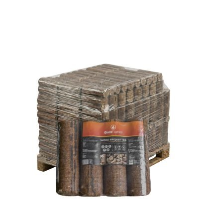Produktansicht 1 zu Giant Flames Holzbriketts von Giant Flames – Holzbriketts 95 Packungen x 4,8 kg (456 kg)