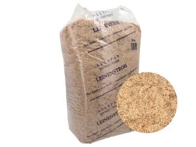 Holzpellets in ausgewählter Ausführung – Allspan German Horse Leinenstroh gereinigte, entstaubte Einstreu für – Produktansicht