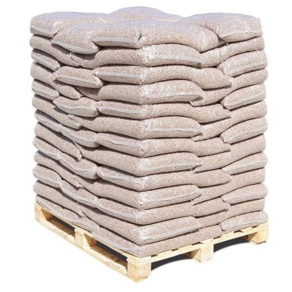 Holzpellets in ausgewählter Ausführung – Holzpellets Hartholz Eiche 6mm, 975kg Palette – Produktansicht