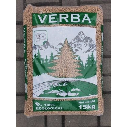 Holzpellets in ausgewählter Ausführung – Verba Holzpellets / Einstreupellets 6mm 70×15 kg ENplus A1 – Produktansicht