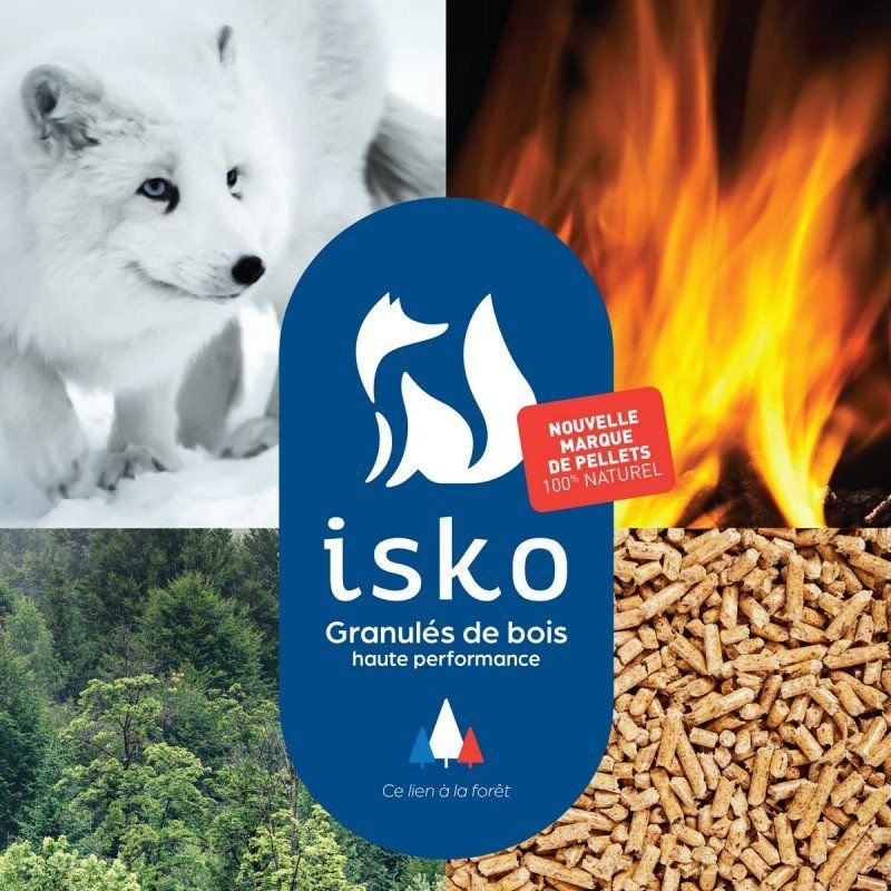 PALETT in ausgewählter Ausführung – ISKO Pellets-Halbpalette – 35 Säcke – Vorratsvariante – Produktansicht