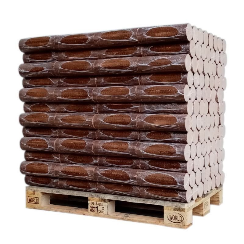 Unsere besten Produkte in ausgewählter Ausführung – VERDICHTETES HOLZ – BUCHE – PALETTE ZU 960 KG – Produktansicht