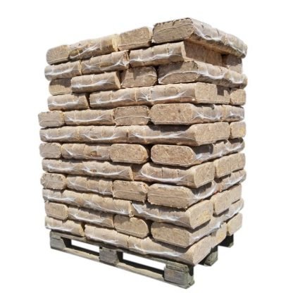 Unsere besten Produkte in ausgewählter Ausführung – VERDICHTETES HOLZ – WALDZIEGEL – PALETTE ZU 1080 KG – Produktansicht