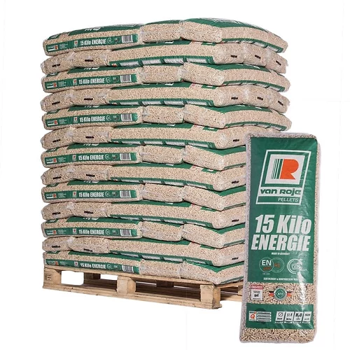 Van Roje Pellets, Palette mit 65 x 15, kg, Säcken, Ansicht 1